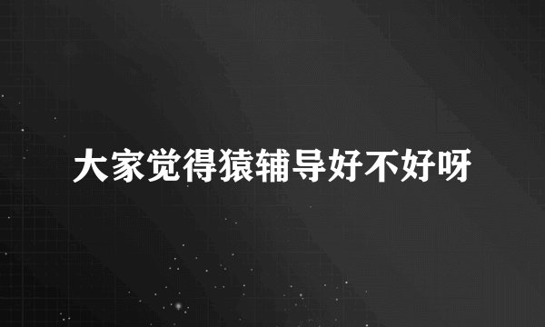 大家觉得猿辅导好不好呀