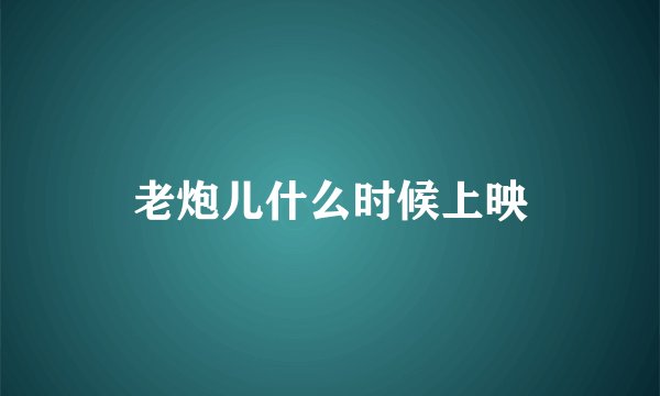 老炮儿什么时候上映