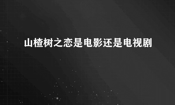 山楂树之恋是电影还是电视剧