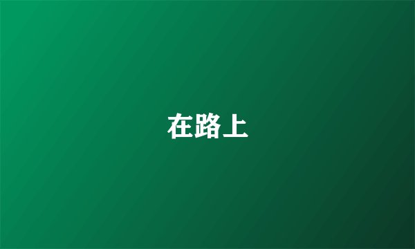 在路上