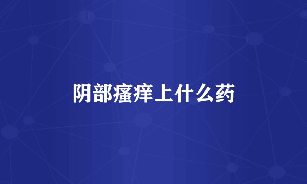 阴部瘙痒上什么药