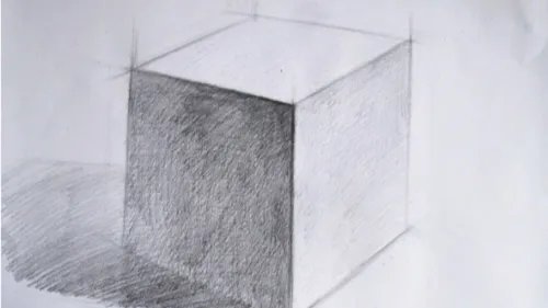 素描正方体画法