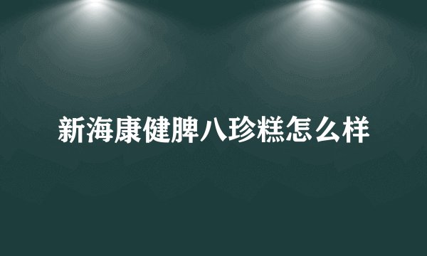 新海康健脾八珍糕怎么样