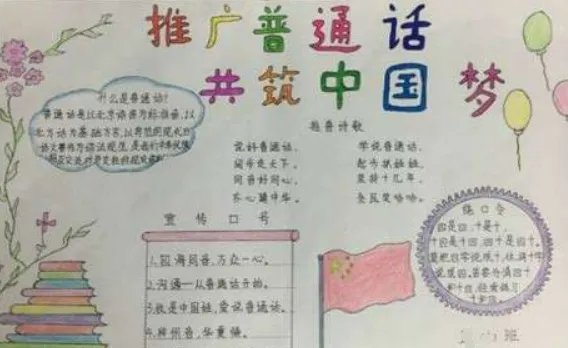 推广普通话内容写什么 ⊙_⊙？