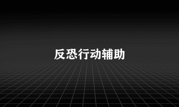 反恐行动辅助
