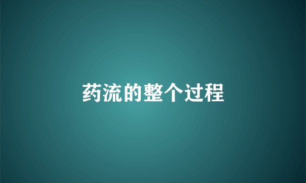药流的整个过程